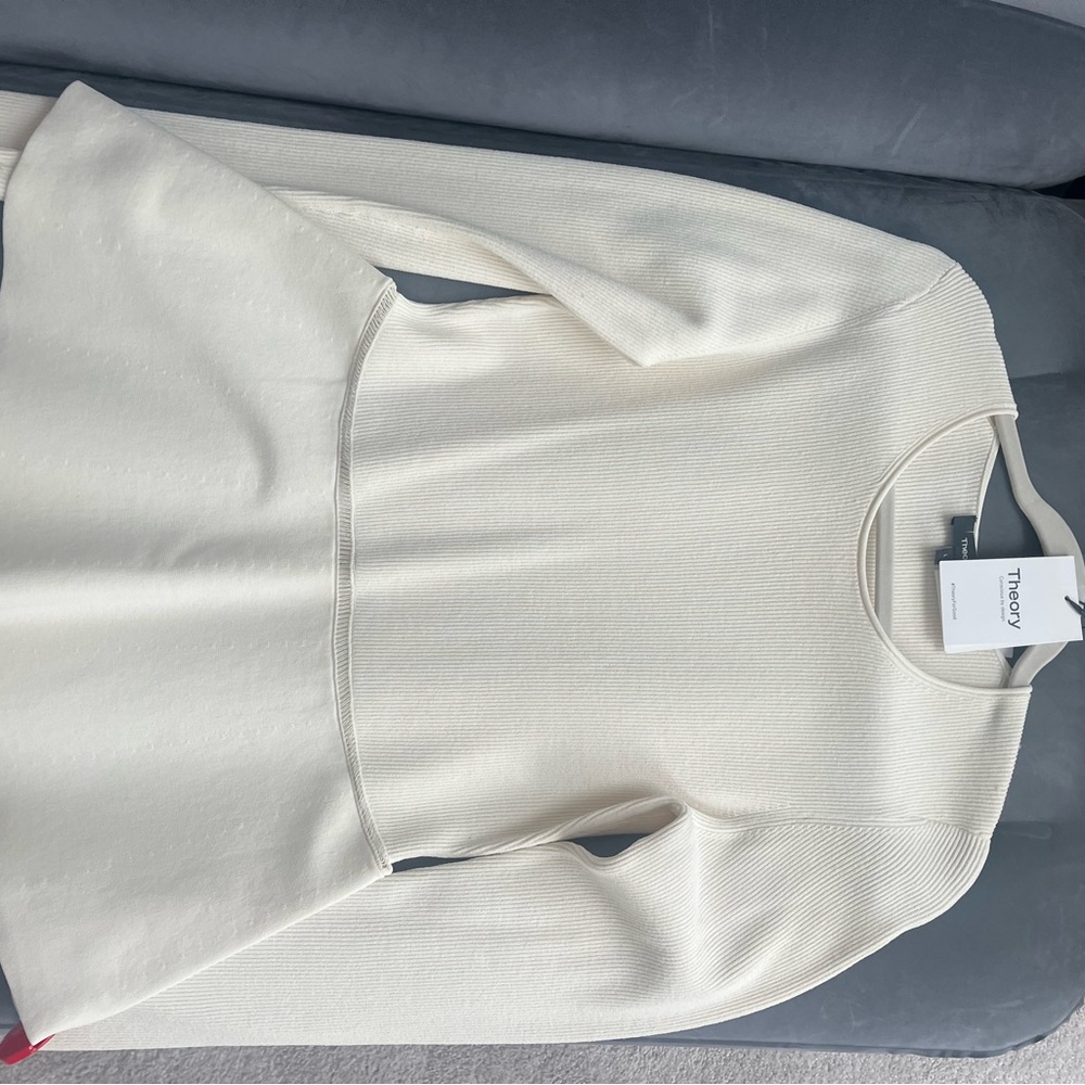 Cream designer top by Theory (New)